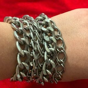 Heavy Multi-Links Bracelet Magnetic Clasp